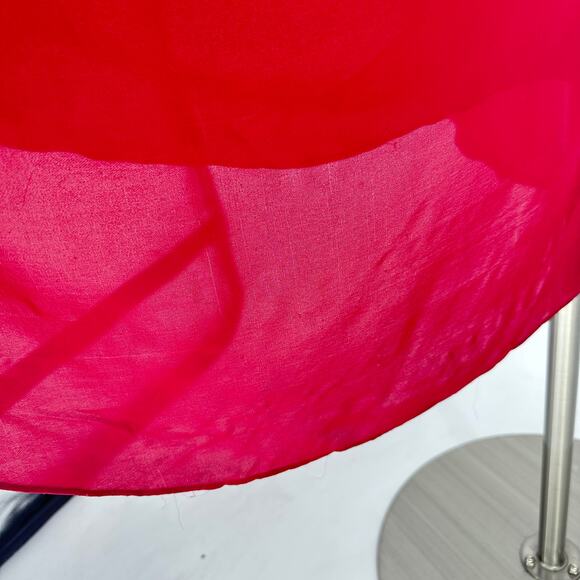 Haute Hippie 100% Silk Cowl Neck Racerback Dress Small Raspberry Red Fairy Party - Picture 10 of 14